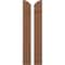 Ekena Millwork Americraft 2-Board (2 Batten) Wood Joined Board-n-Batten Shutters w/Ellipt Top, ARW101BE207X77BTH, PR ARW101BE207X77BTH - alternate 1